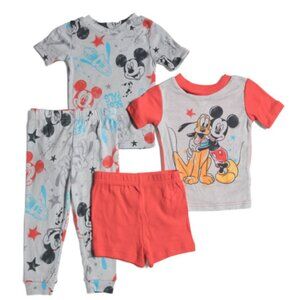 NWT Disney MICKEY MOUSE Toddler Boys 4pc Painted Buds Sleep Set